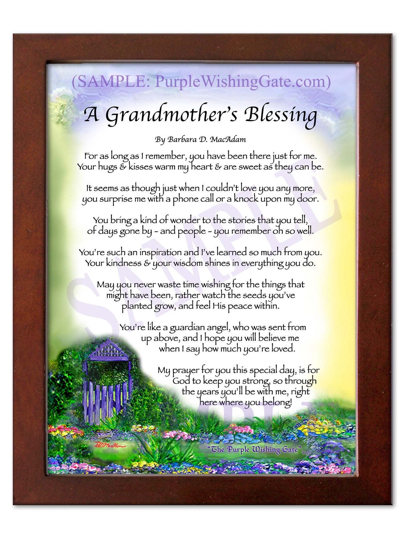 A Grandmother's Blessing - Gifts for Grandmother - PurpleWishingGate.com