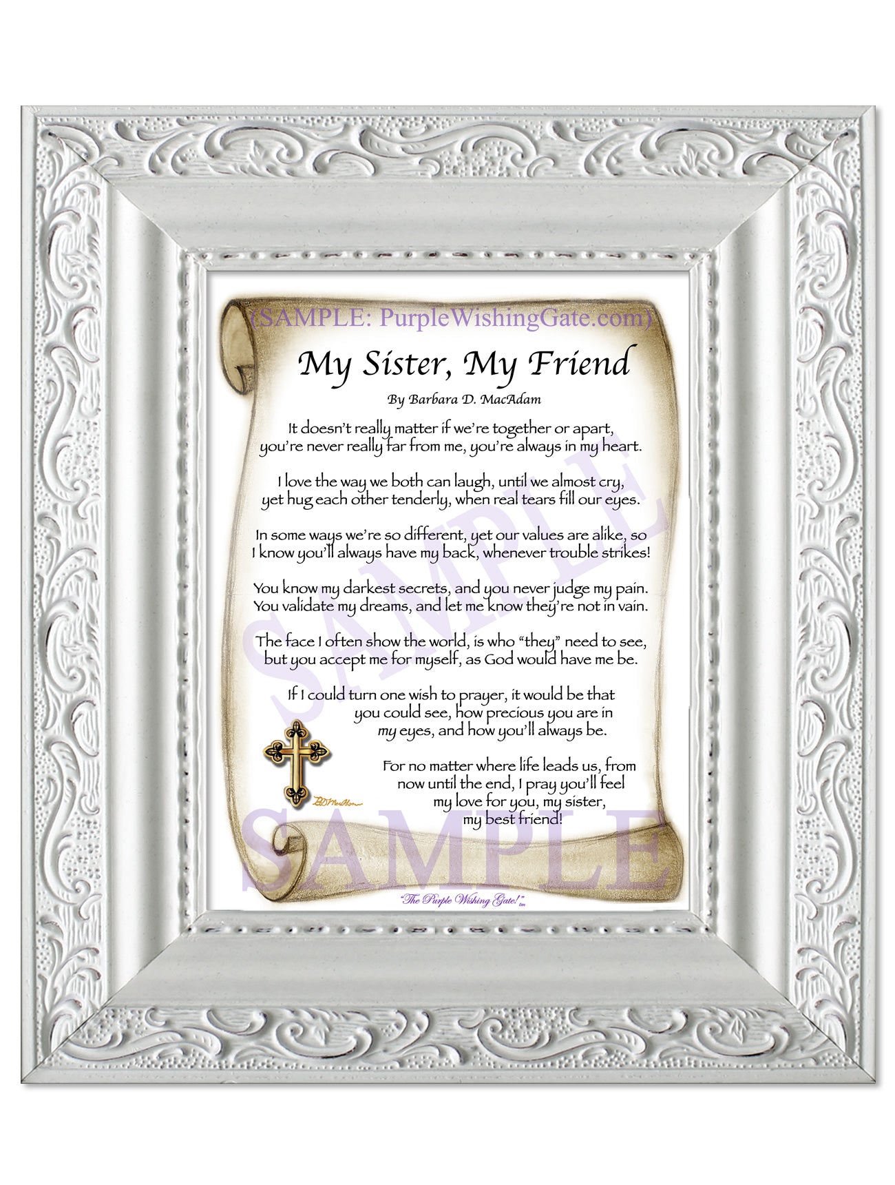 My Sister, My Friend - Sister-Women Gift - PurpleWishingGate.com