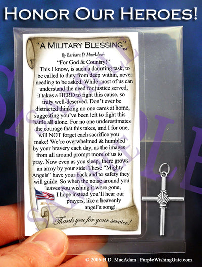 A Military Blessing - Pocket Blessing | PurpleWishingGate.com