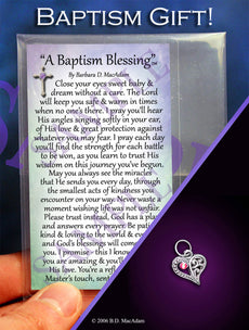A Baptism Blessing - Pocket Blessing | PurpleWishingGate.com