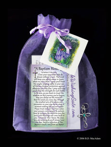 A Baptism Blessing - Pocket Blessing | PurpleWishingGate.com