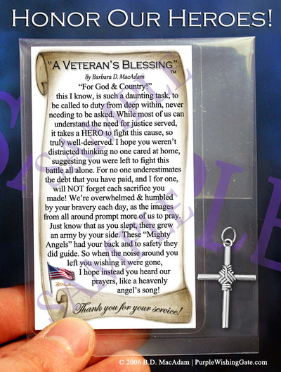 A Veterans Blessing - Pocket Blessing | PurpleWishingGate.com
