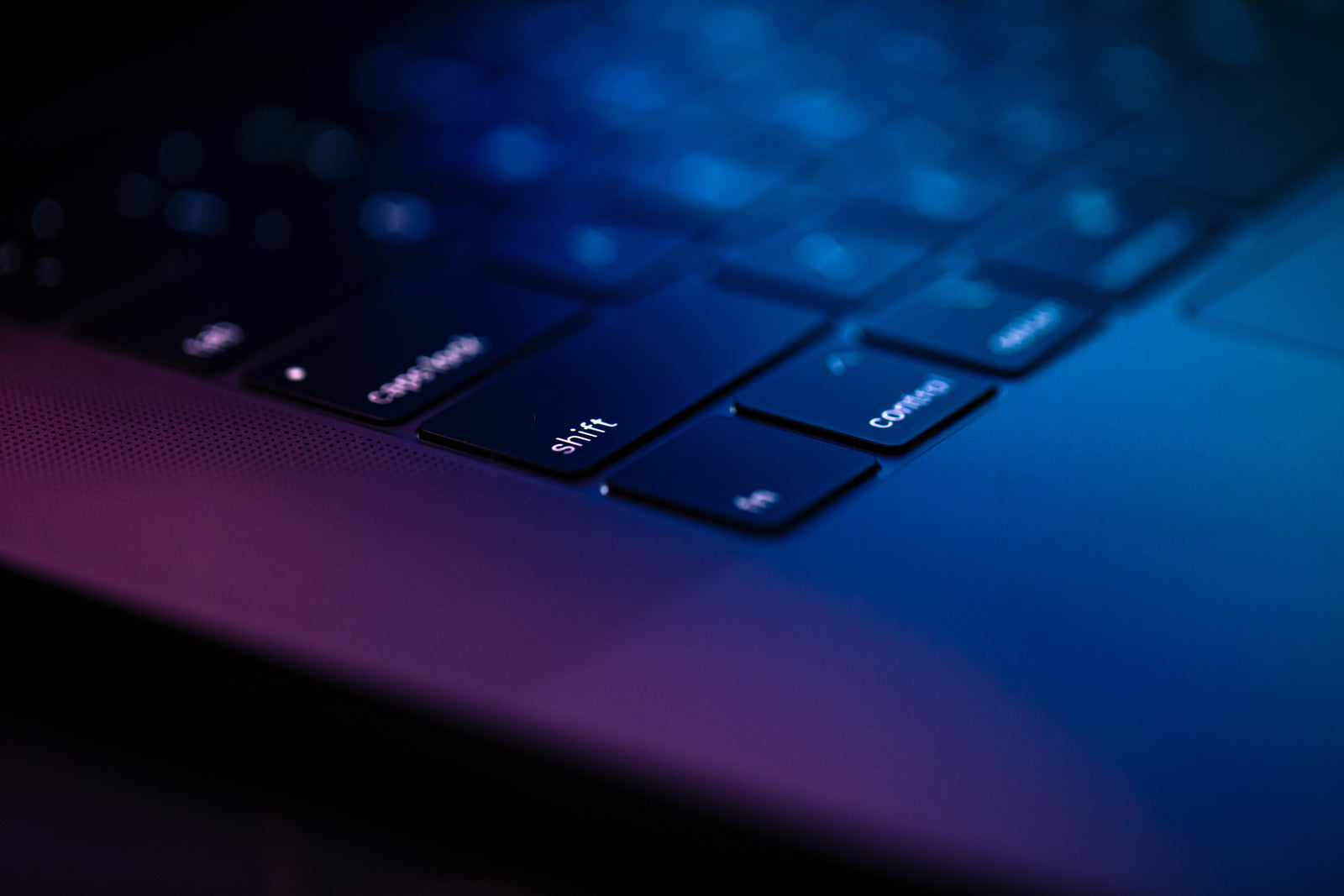 Keyboard showing how to Contact us