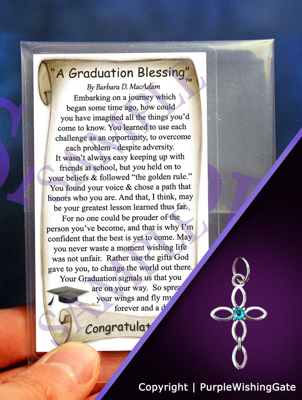 A Graduation Pocket Blessing: Infinity Cross / -----
