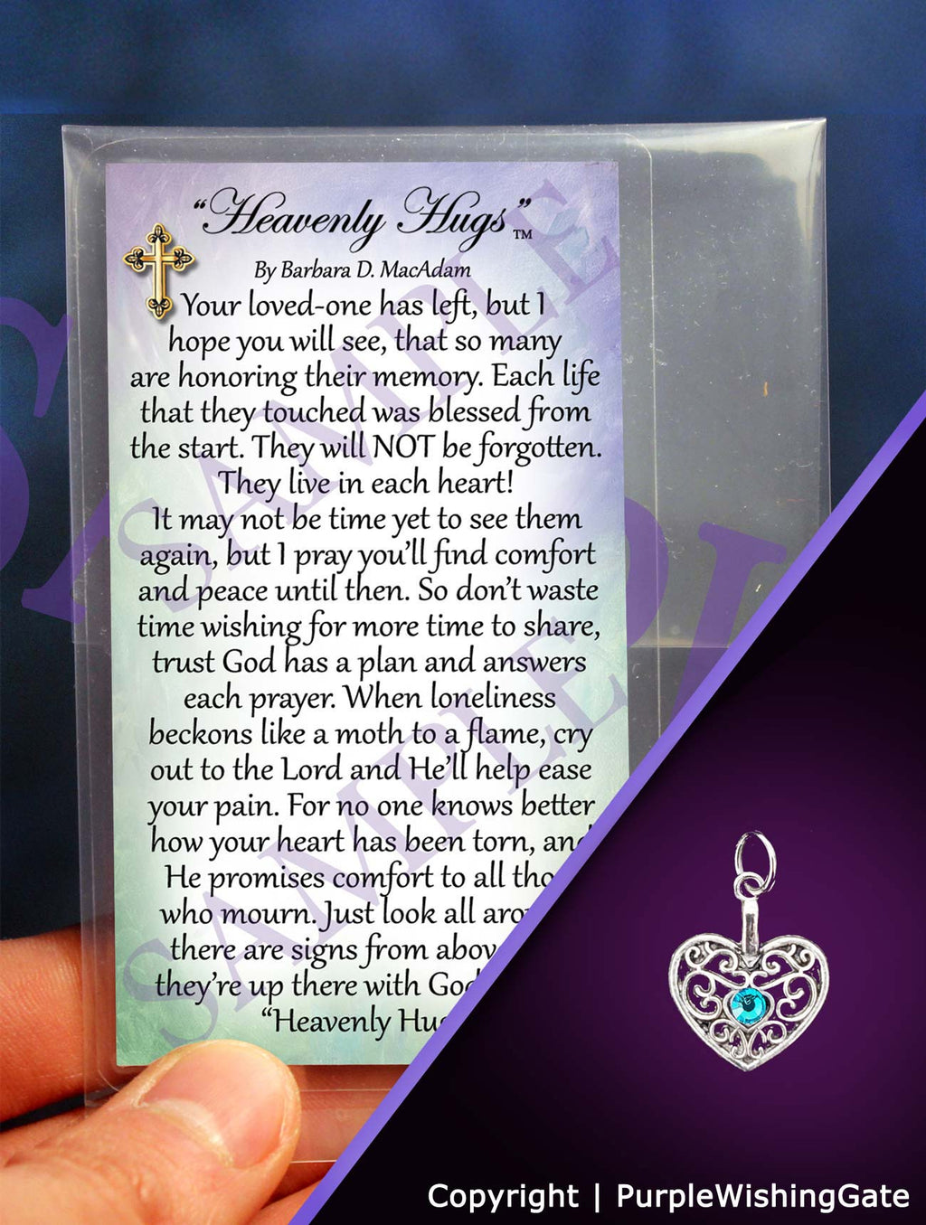 Heavenly Hugs - Pocket Blessing: Traditional Heart / -----
