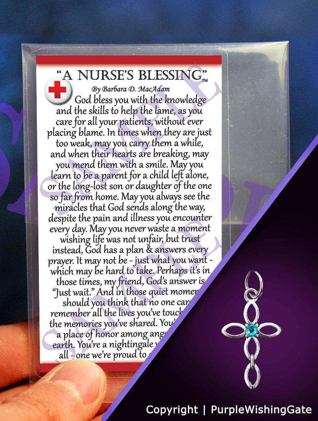 A Nurse's Pocket Blessing: Infinity Cross / No Crystal

