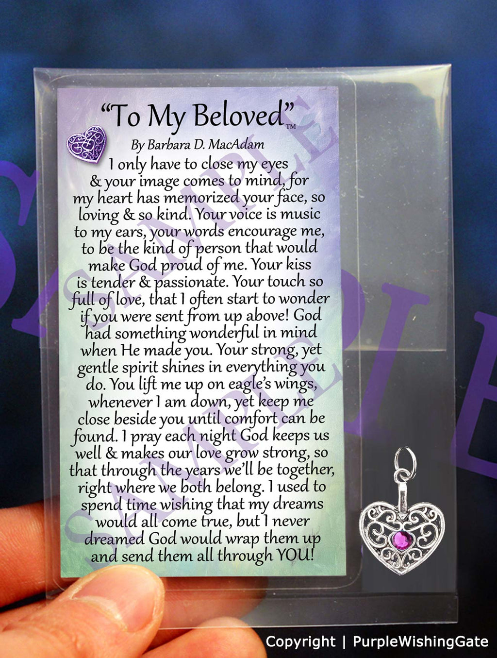 To My Beloved - Pocket Blessing: make selection / No Crystal
