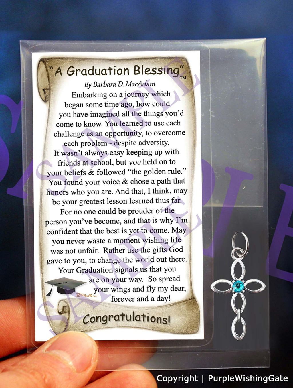 A Graduation Pocket Blessing: make selection / No Crystal
