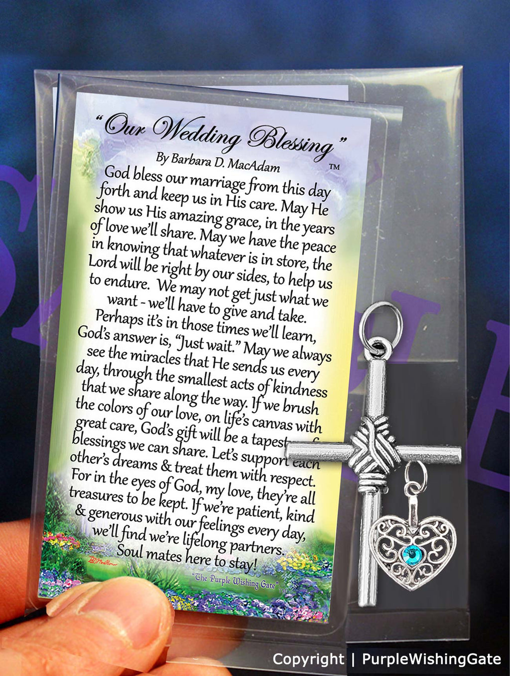 Our Wedding Pocket Blessing: make selection / No Crystal
