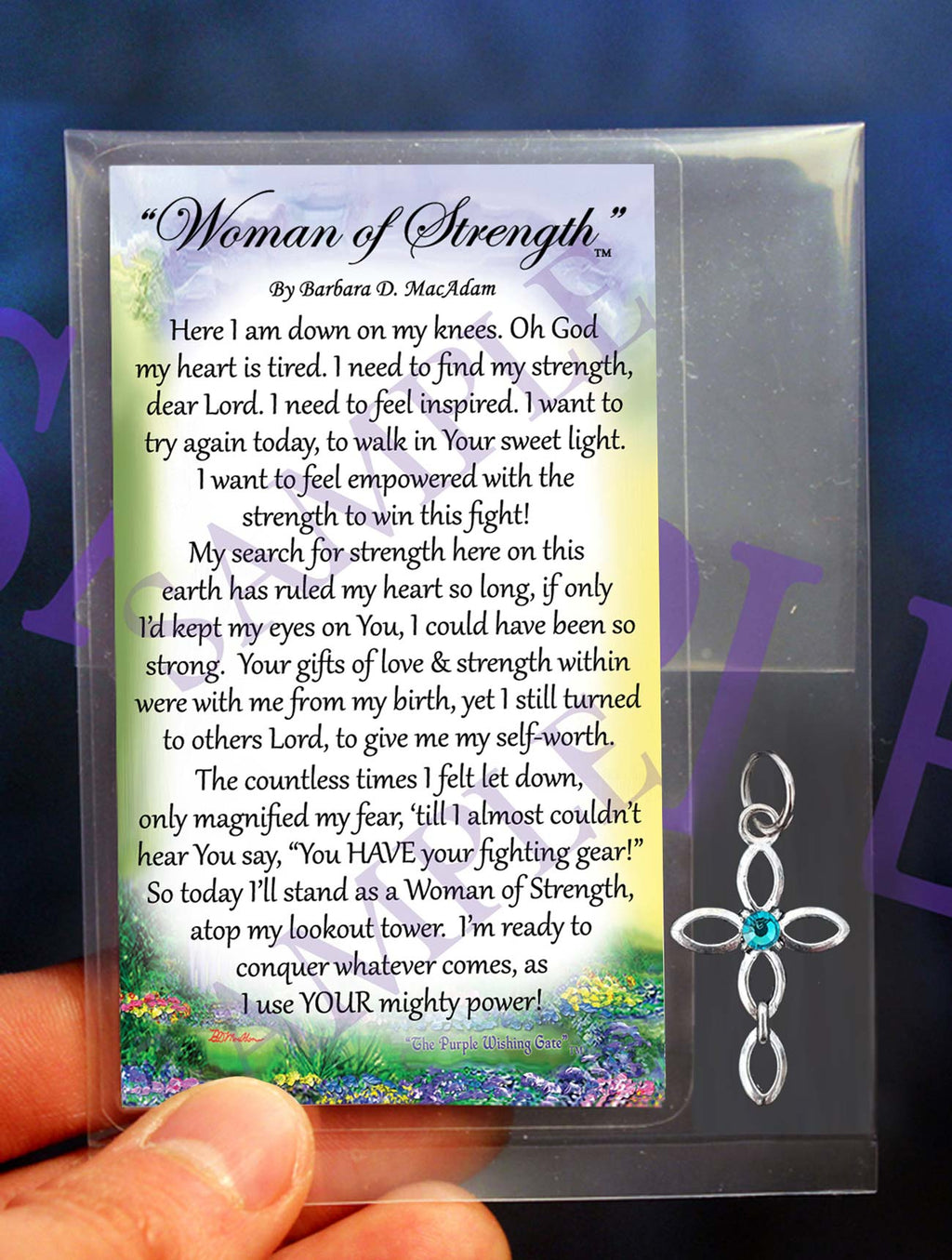 Woman of Strength - Pocket Blessing: make selection / No Crystal
