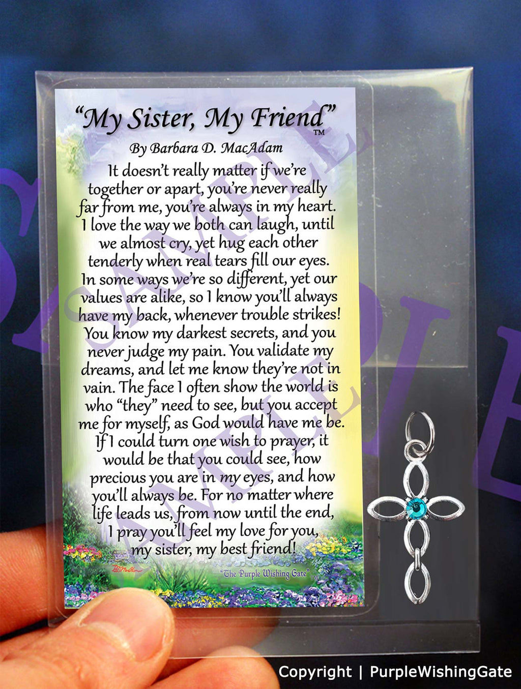 My Sister, My Friend - Pocket Blessing: make selection / No Crystal
