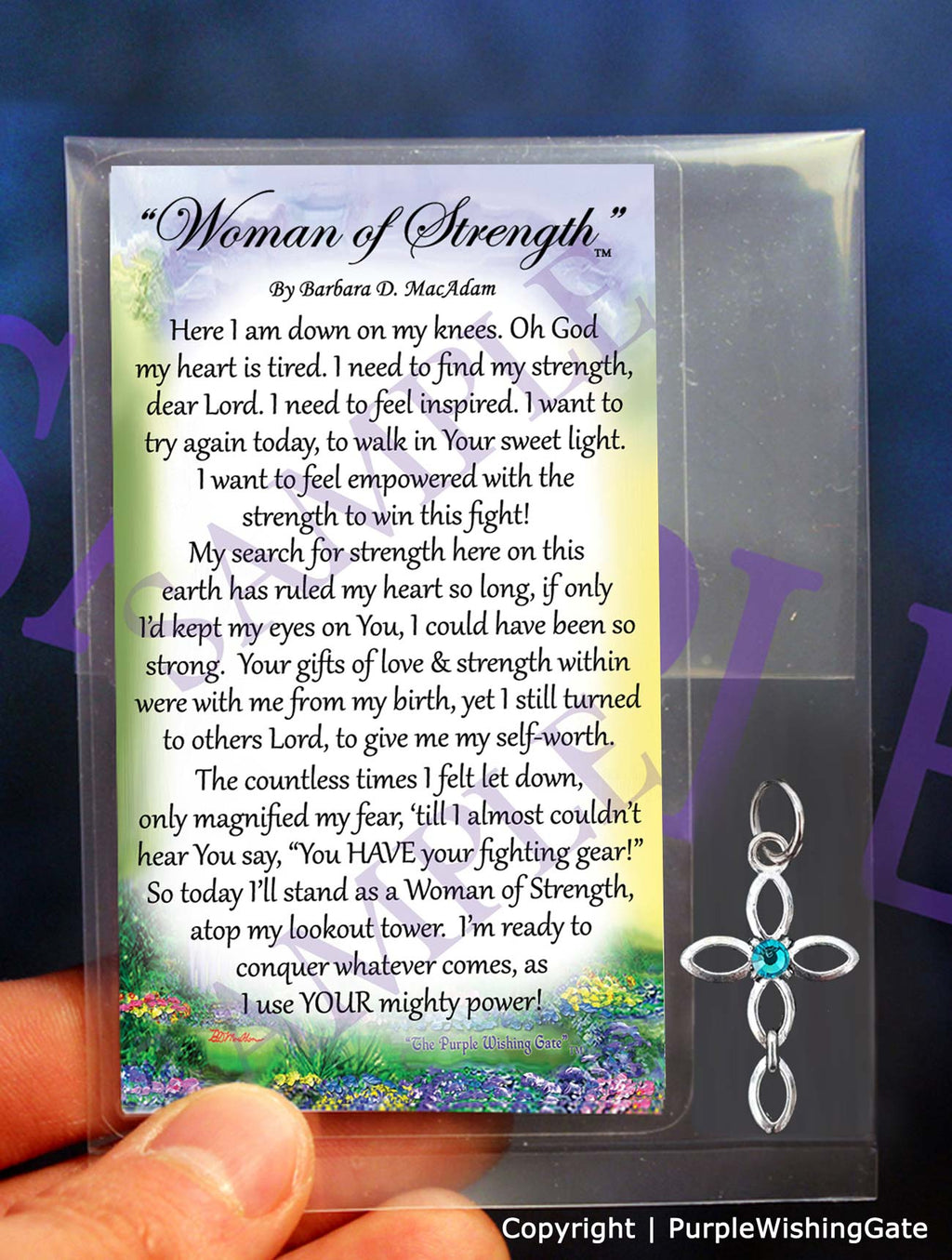 Woman of Strength - Pocket Blessing: make selection / No Crystal

