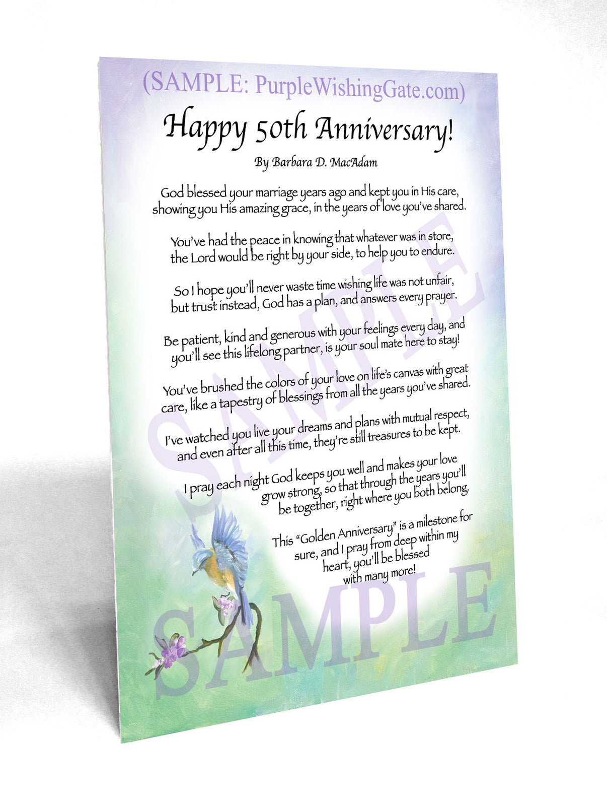 Happy 50th Anniversary! - Anniversary Gift - PurpleWishingGate.com