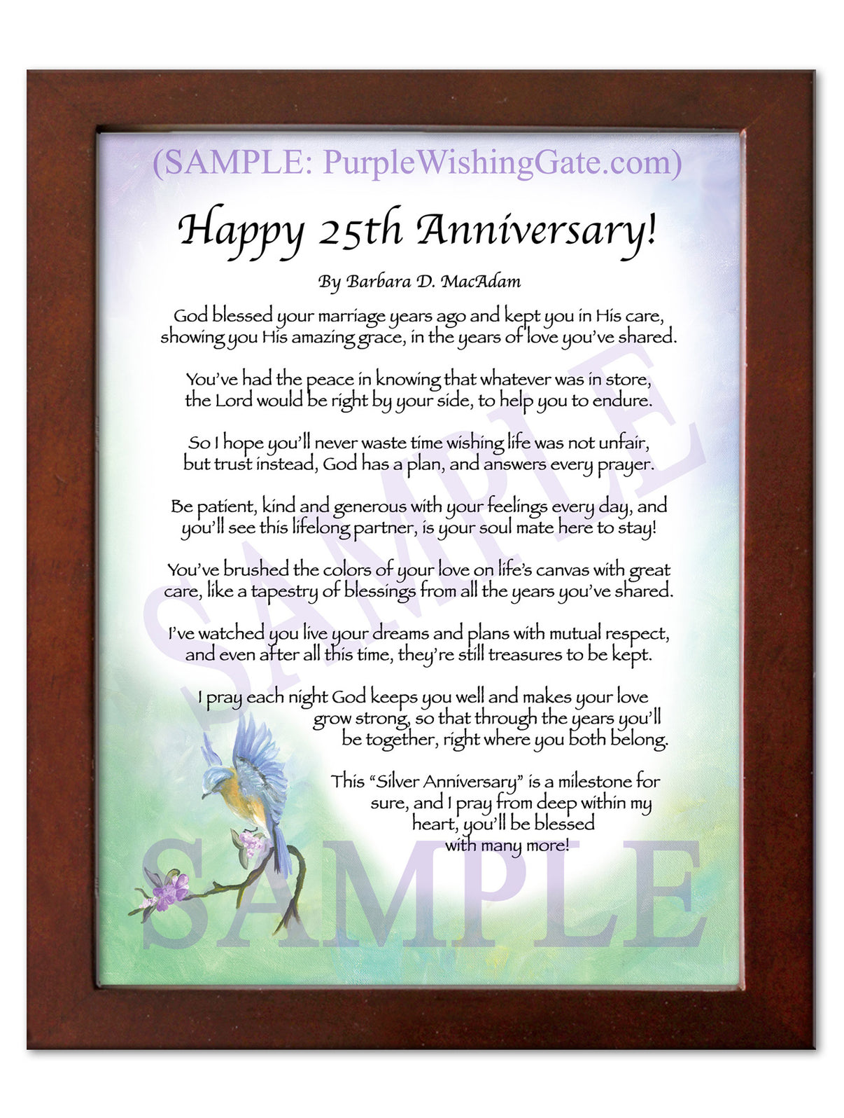 Happy 25th Anniversary! - Anniversary Gift - PurpleWishingGate.com