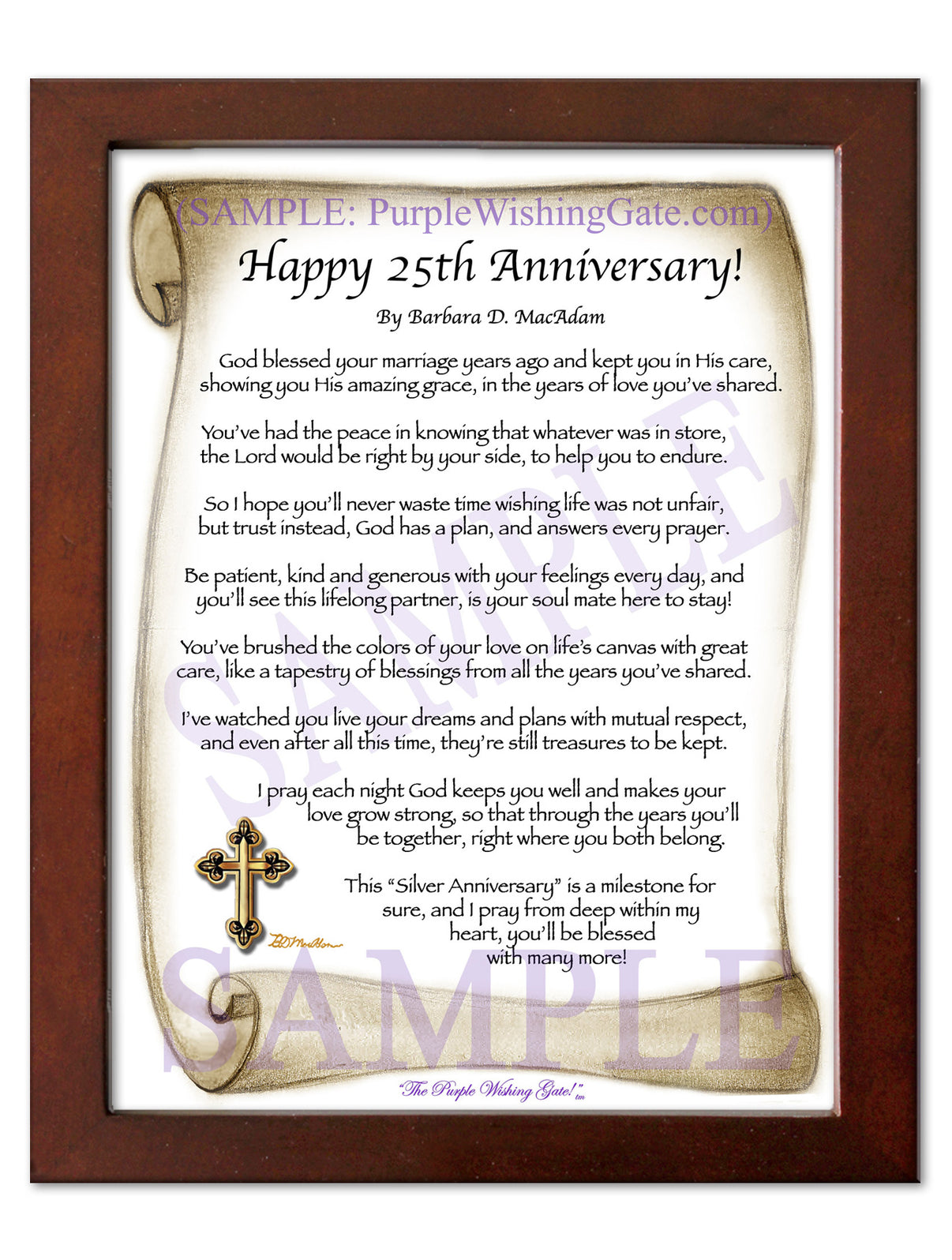 Happy 25th Anniversary! - Anniversary Gift - PurpleWishingGate.com