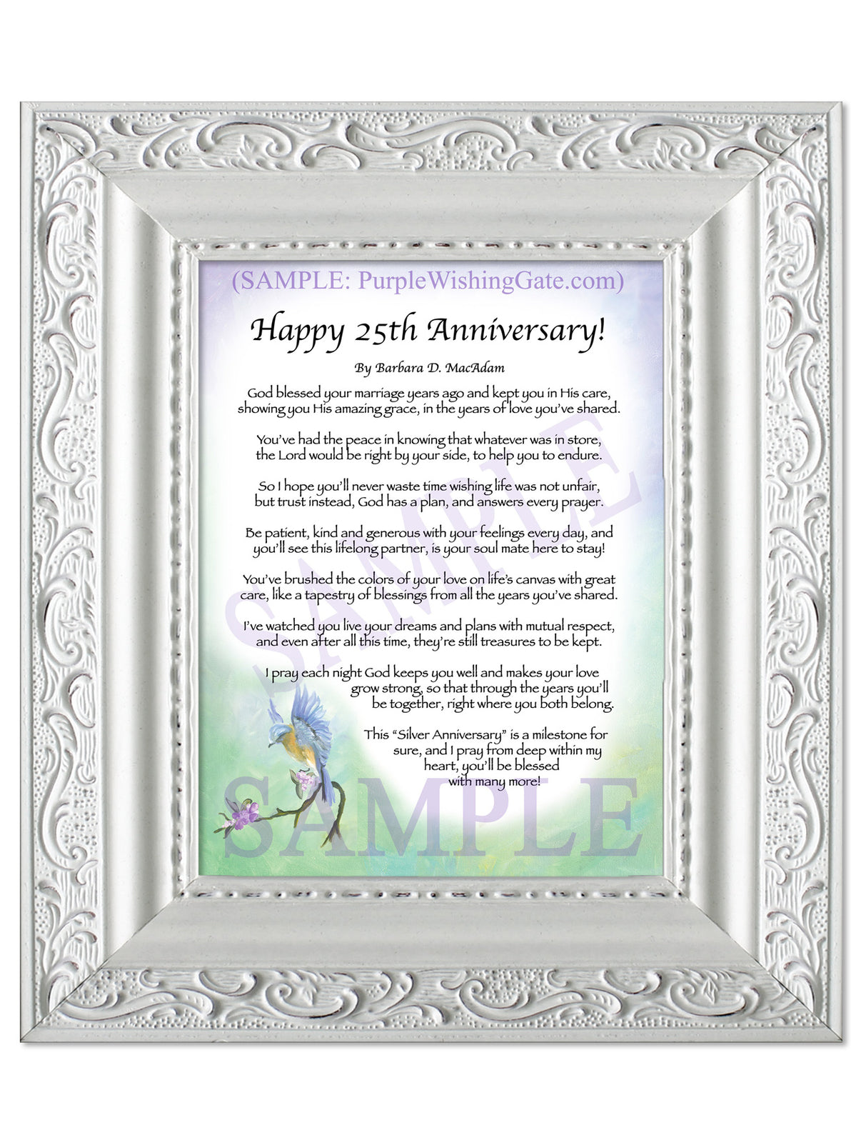 Happy 25th Anniversary! - Anniversary Gift - PurpleWishingGate.com