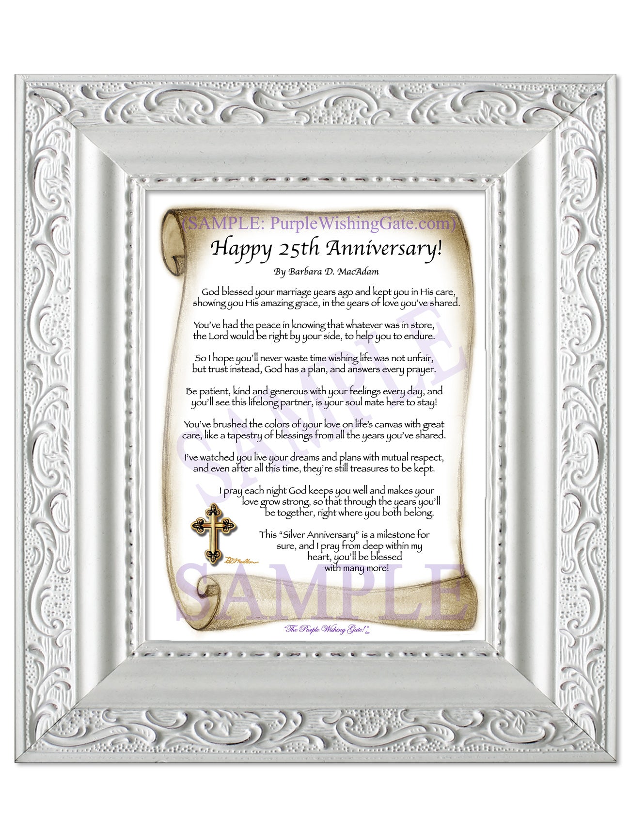 Happy 25th Anniversary! - Anniversary Gift - PurpleWishingGate.com