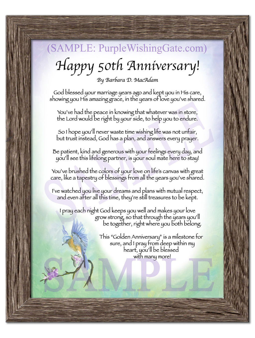 Happy 50th Anniversary! - Anniversary Gift - PurpleWishingGate.com