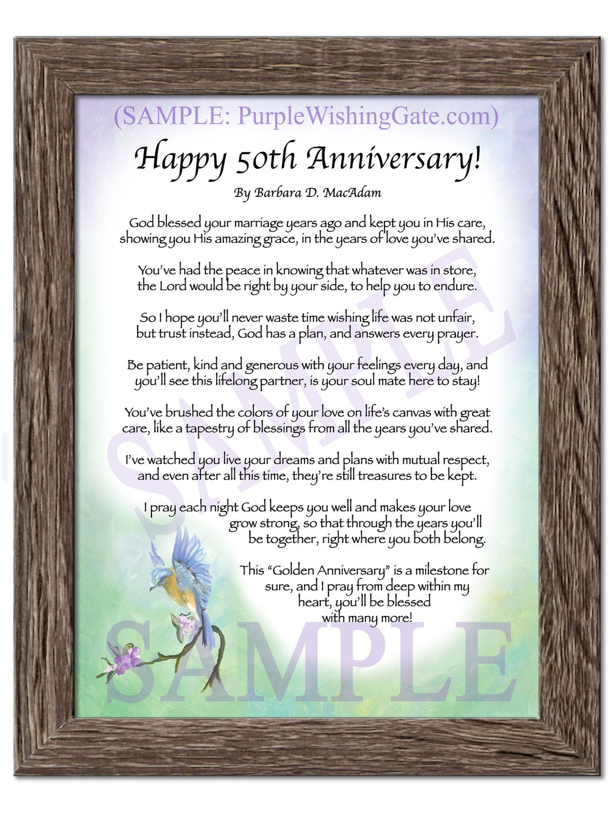 Happy 50th Anniversary! - Anniversary Gift - PurpleWishingGate.com