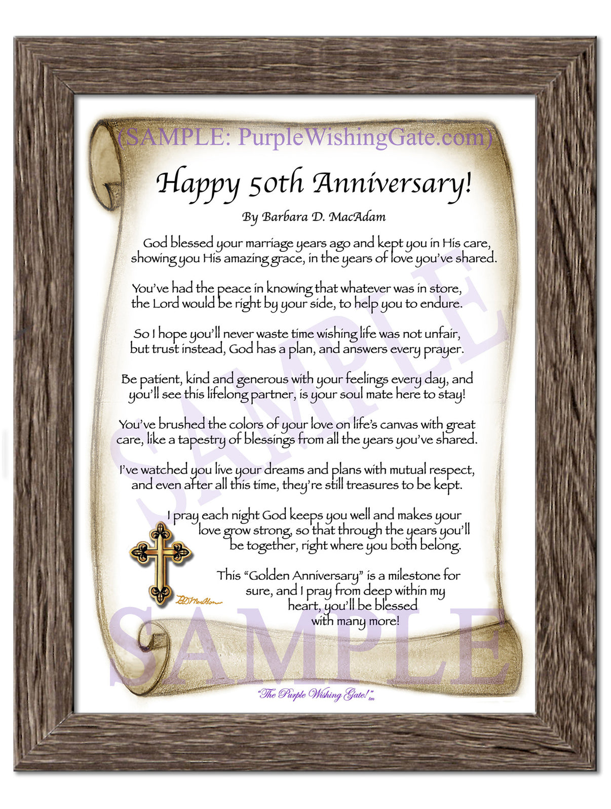 Happy 50th Anniversary! - Anniversary Gift - PurpleWishingGate.com