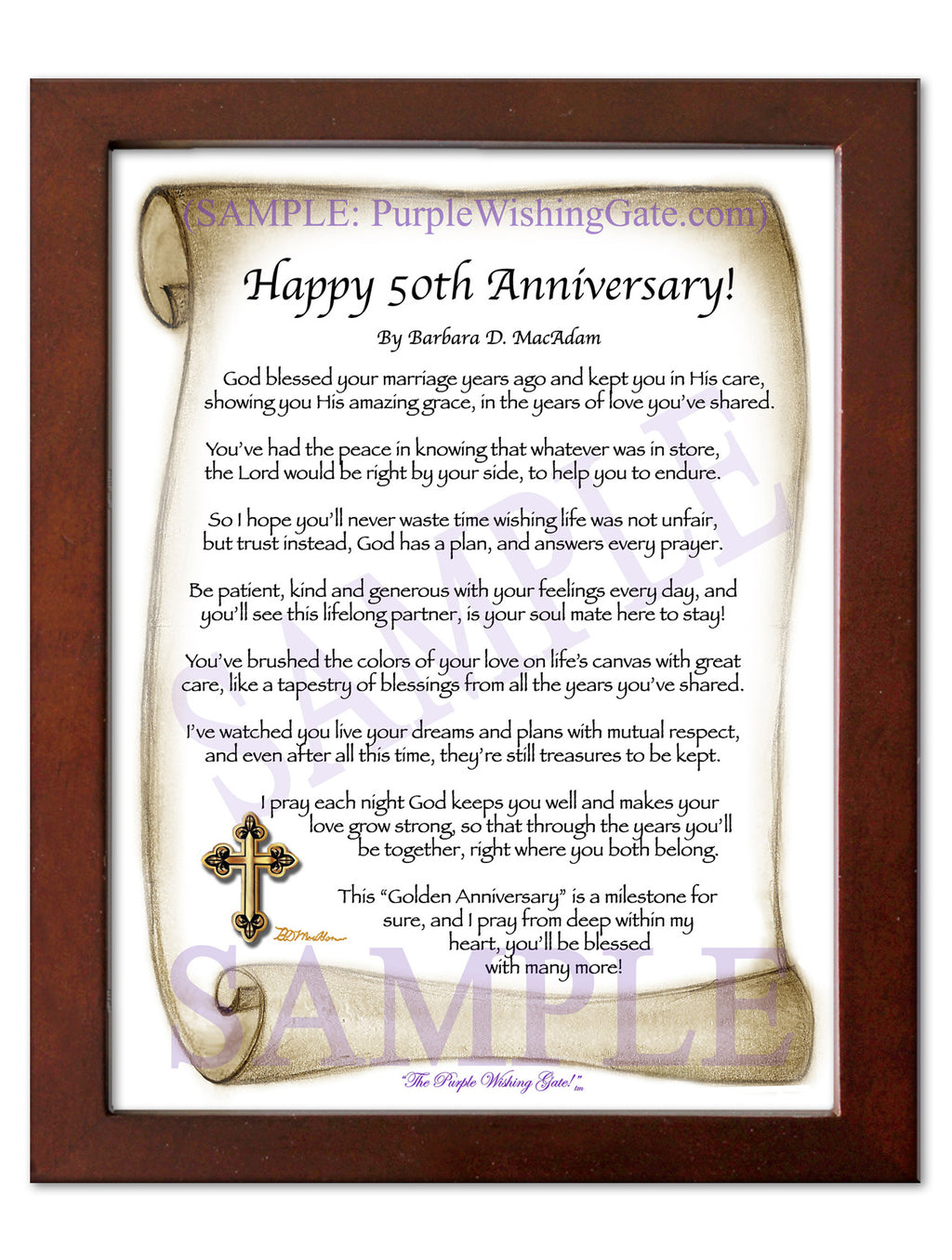 Happy 50th Anniversary! - Anniversary Gift - PurpleWishingGate.com