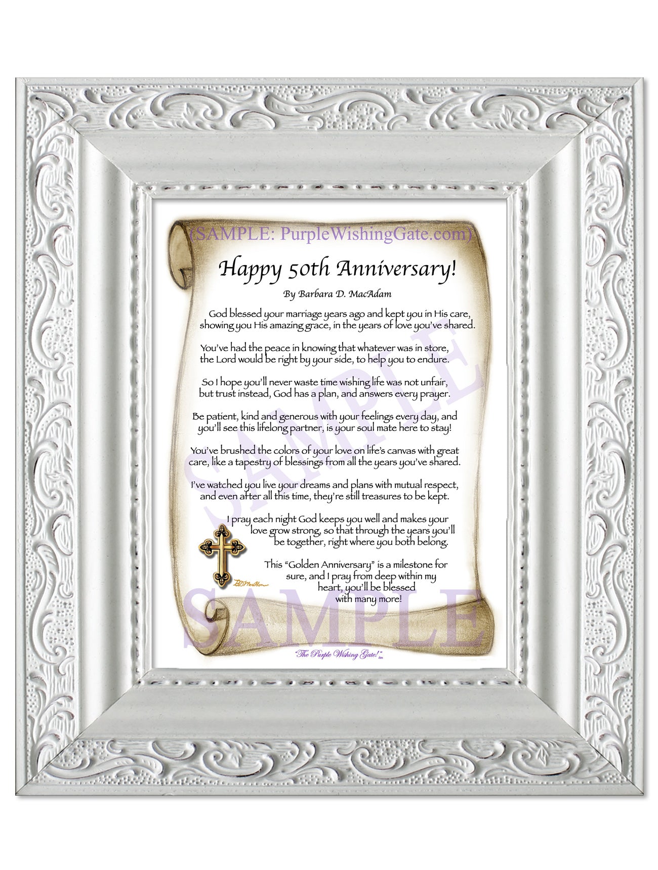 Happy 50th Anniversary! - Anniversary Gift - PurpleWishingGate.com