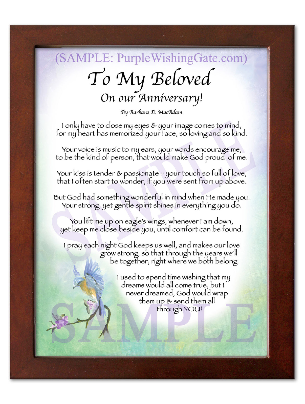 To My Beloved On our Anniversary! - Anniversary Gift - PurpleWishingGate.com