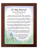 To My Beloved On our Anniversary! - Anniversary Gift - PurpleWishingGate.com