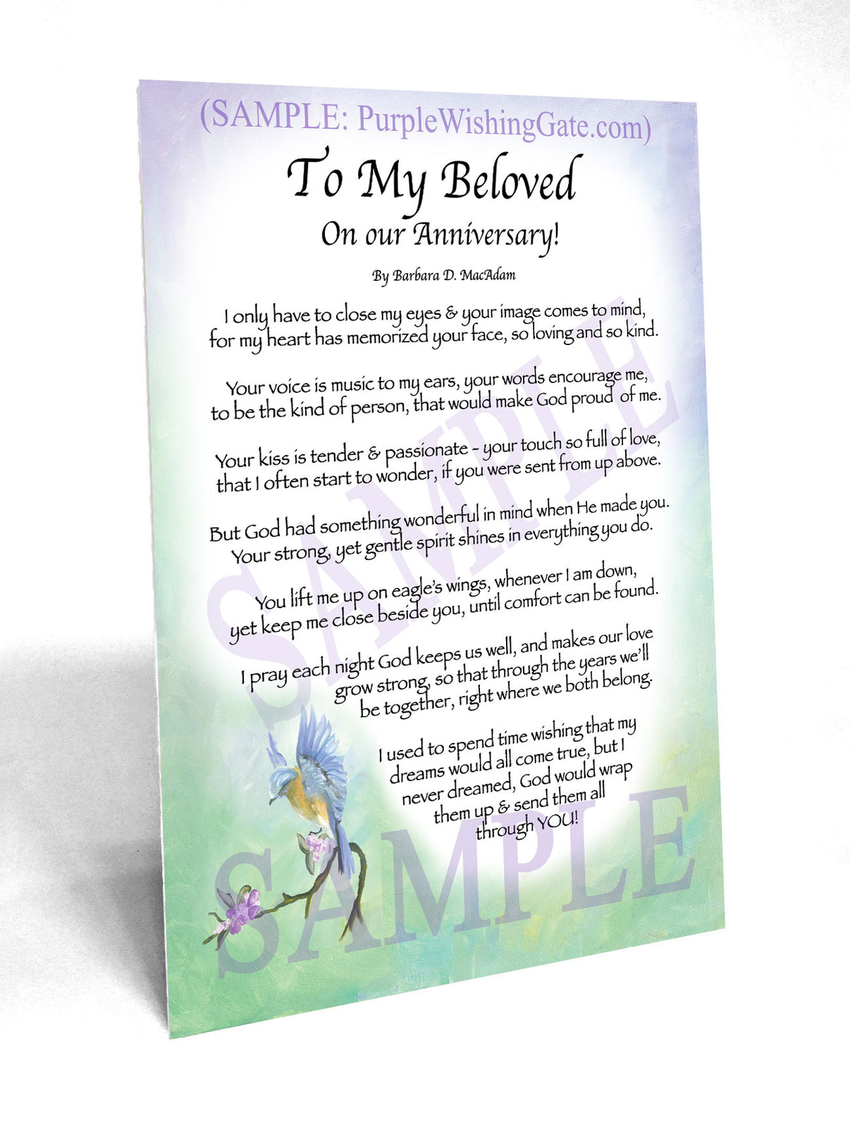 To My Beloved On our Anniversary! - Anniversary Gift - PurpleWishingGate.com