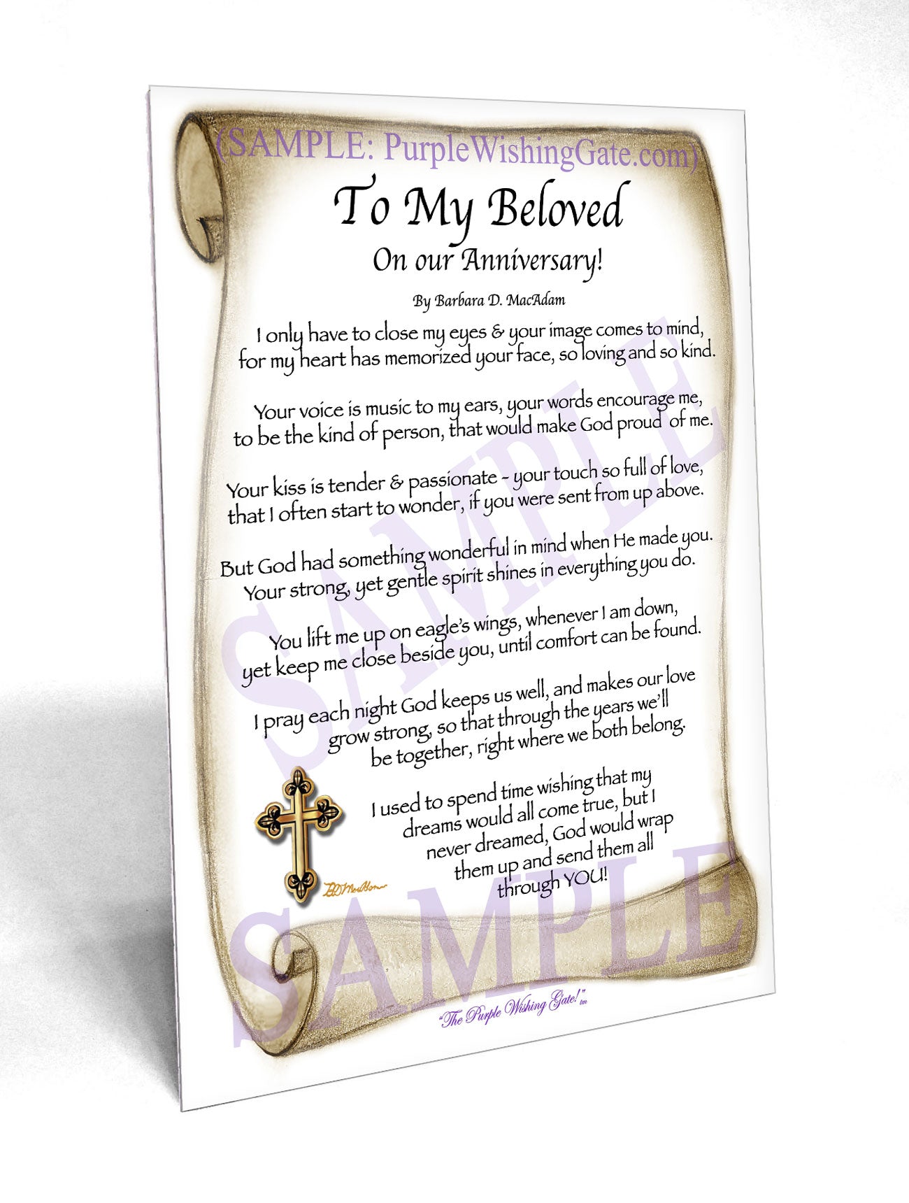 To My Beloved On our Anniversary! - Anniversary Gift - PurpleWishingGate.com