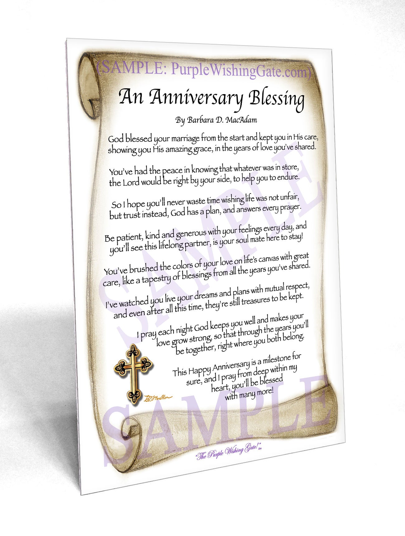 An Anniversary Blessing - Anniversary Gift - PurpleWishingGate.com