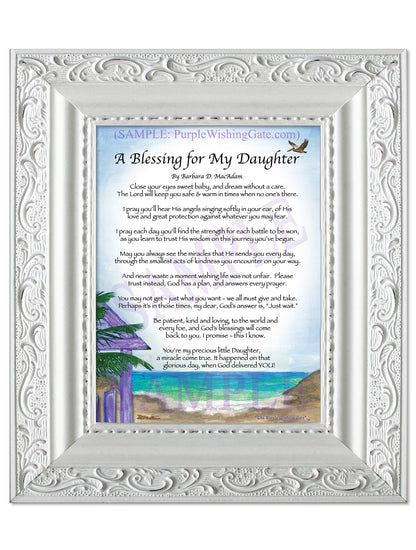 A Blessing for My Daughter (baby) - Baby Gift - PurpleWishingGate.com
