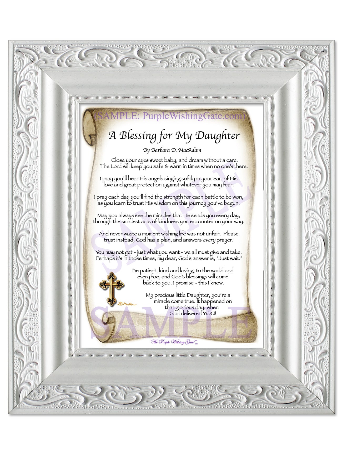 A Blessing for My Daughter (baby) - Baby Gift - PurpleWishingGate.com