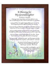 A Blessing for My Granddaughter (baby) - Baby Gift - PurpleWishingGate.com