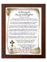 A Blessing for My Granddaughter (baby) - Baby Gift - PurpleWishingGate.com