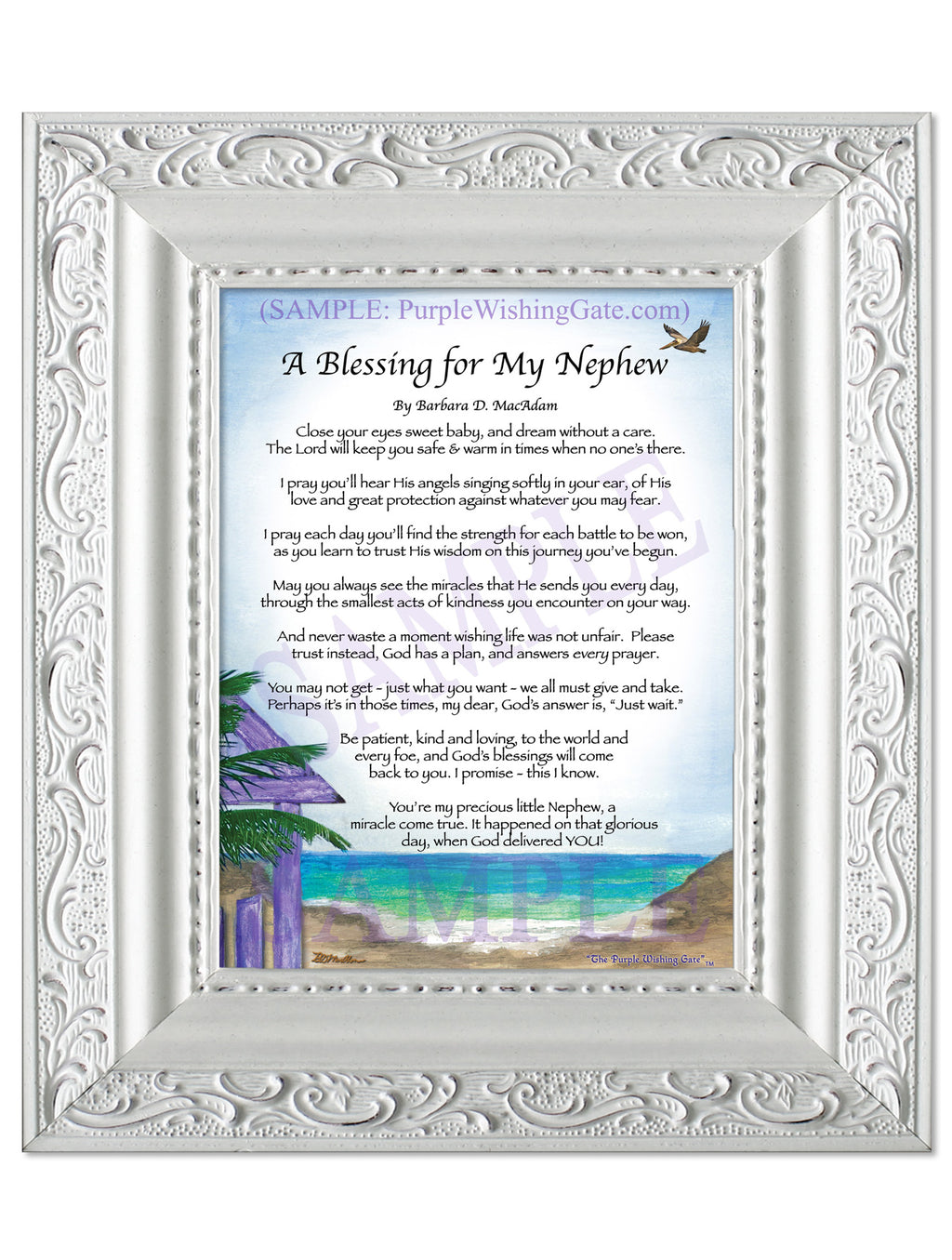 A Blessing for My Nephew (baby) - Baby Gift - PurpleWishingGate.com