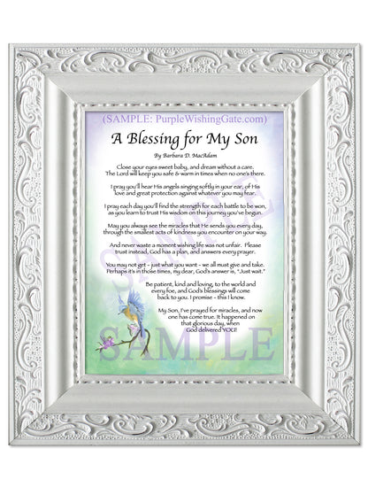 A Blessing for My Son (baby) - Baby Gift - PurpleWishingGate.com
