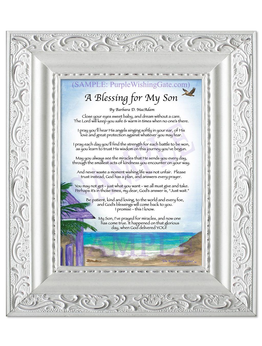 A Blessing for My Son (baby) - Baby Gift - PurpleWishingGate.com