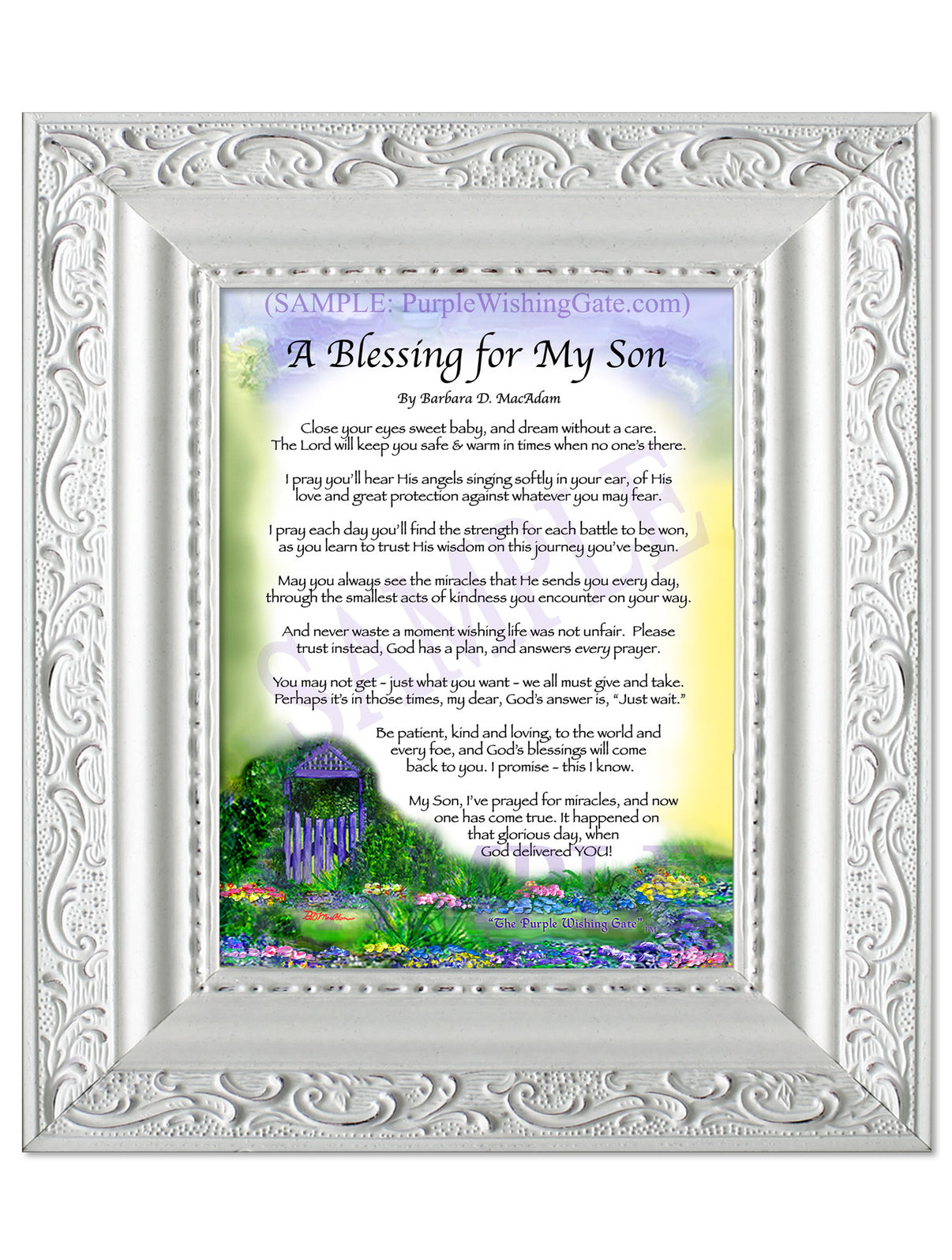 A Blessing for My Son (baby) - Baby Gift - PurpleWishingGate.com