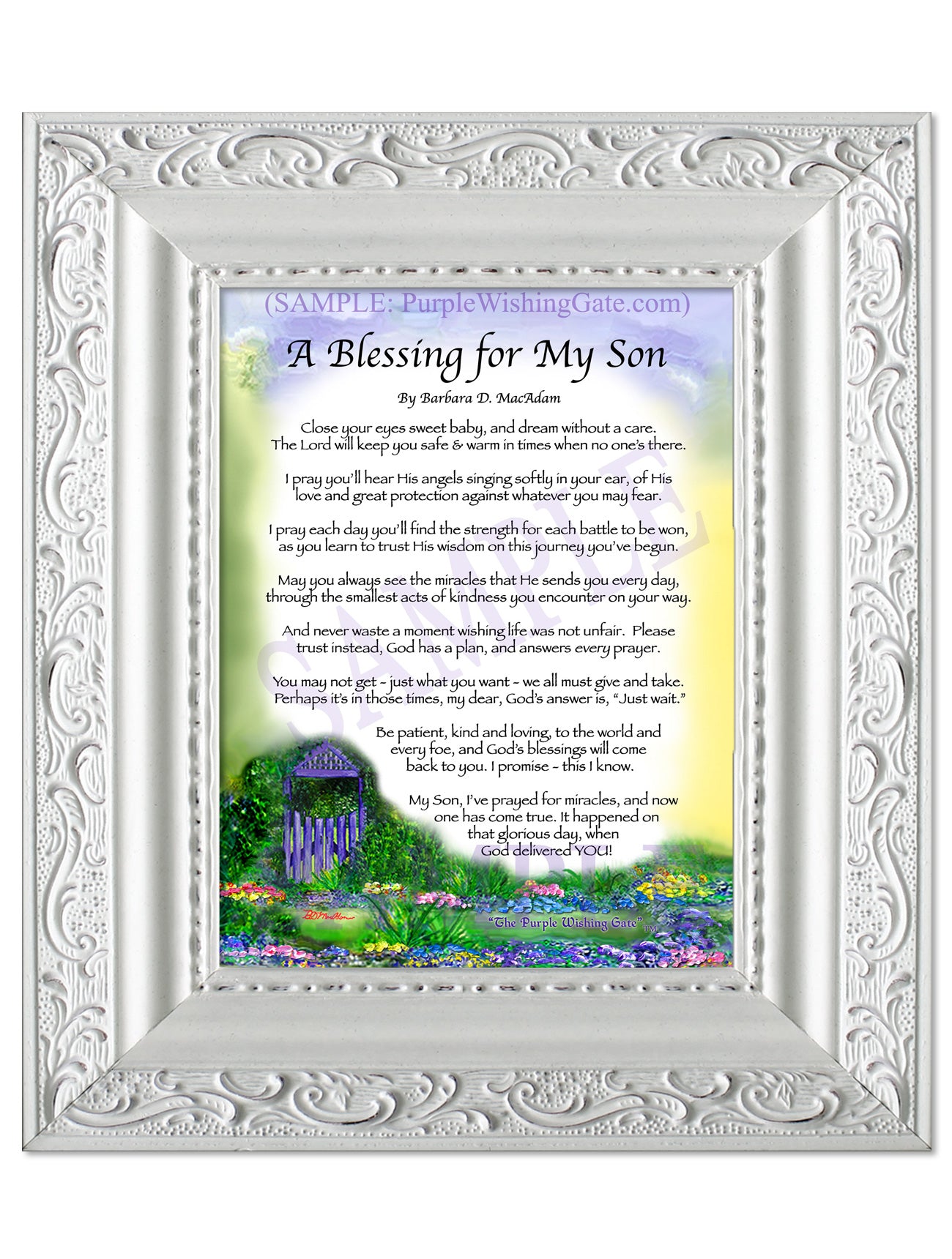 A Blessing for My Son (baby) - Baby Gift - PurpleWishingGate.com