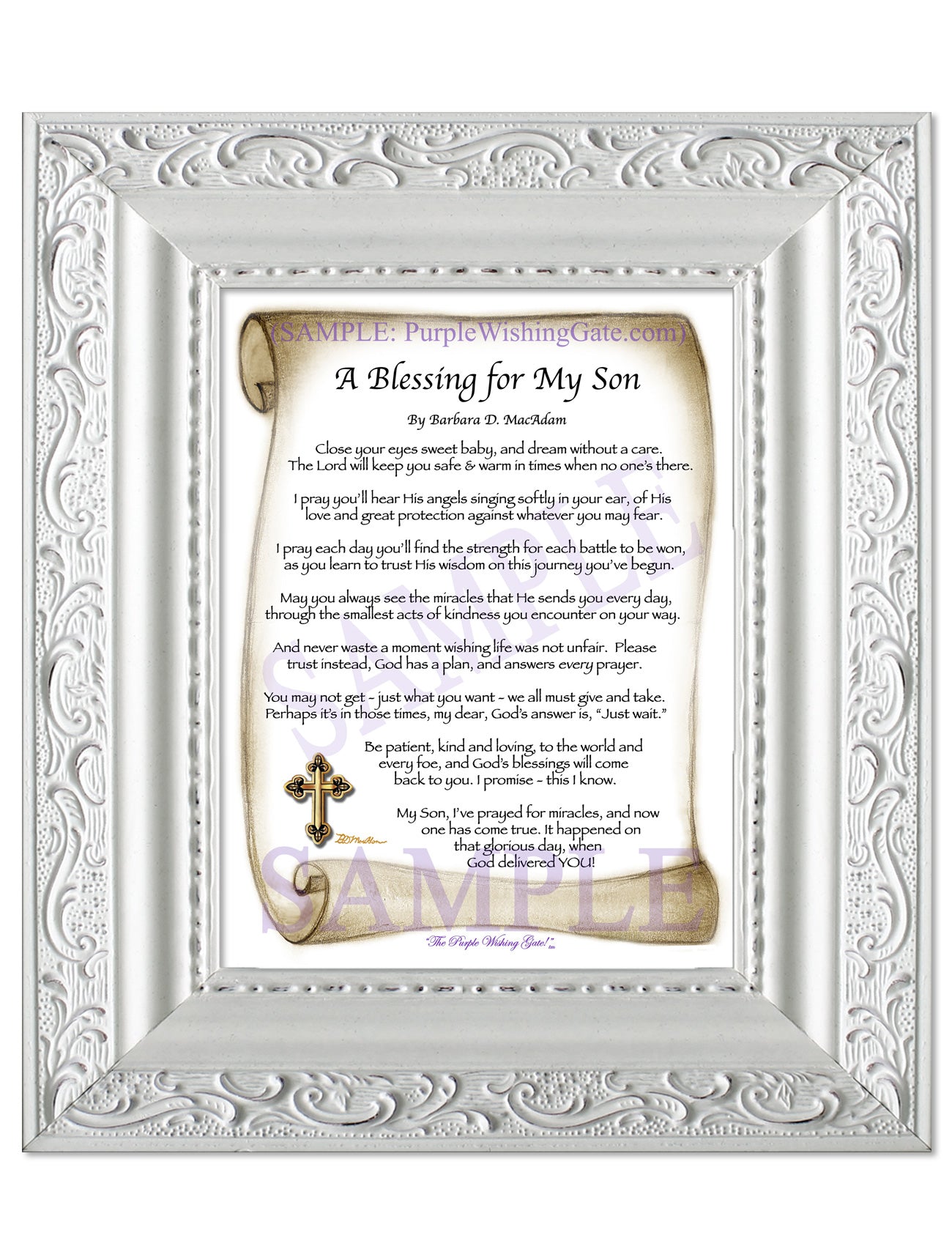 A Blessing for My Son (baby) - Baby Gift - PurpleWishingGate.com