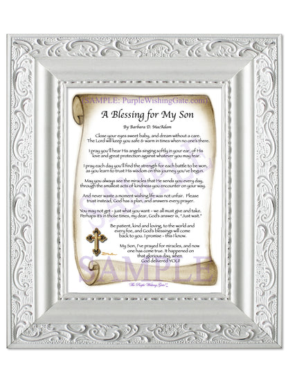 A Blessing for My Son (baby) - Baby Gift - PurpleWishingGate.com