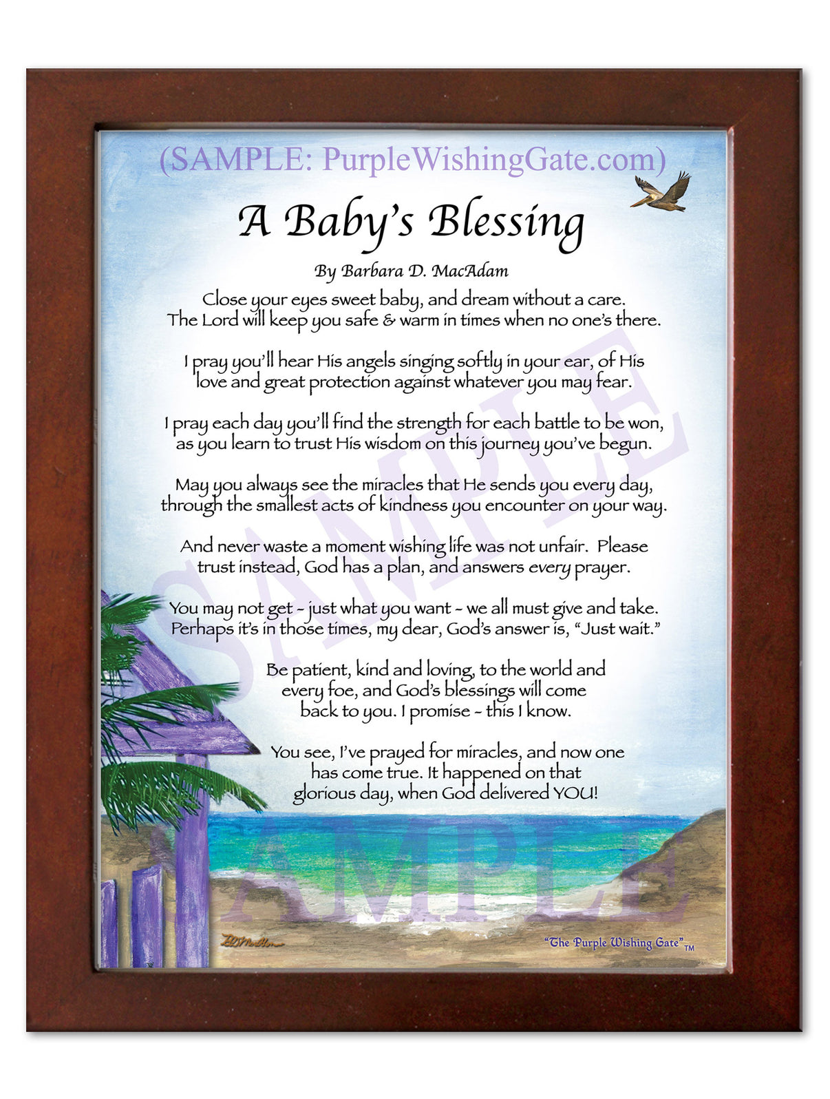 A Baby's Blessing - Baby Gift - PurpleWishingGate.com