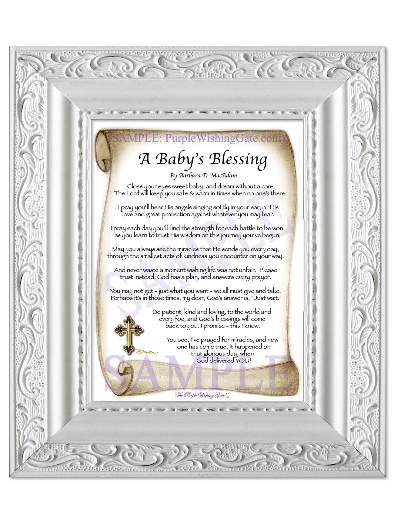 A Baby's Blessing - Baby Gift - PurpleWishingGate.com
