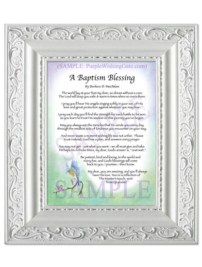A Baptism Blessing - Baptism Gift - PurpleWishingGate.com