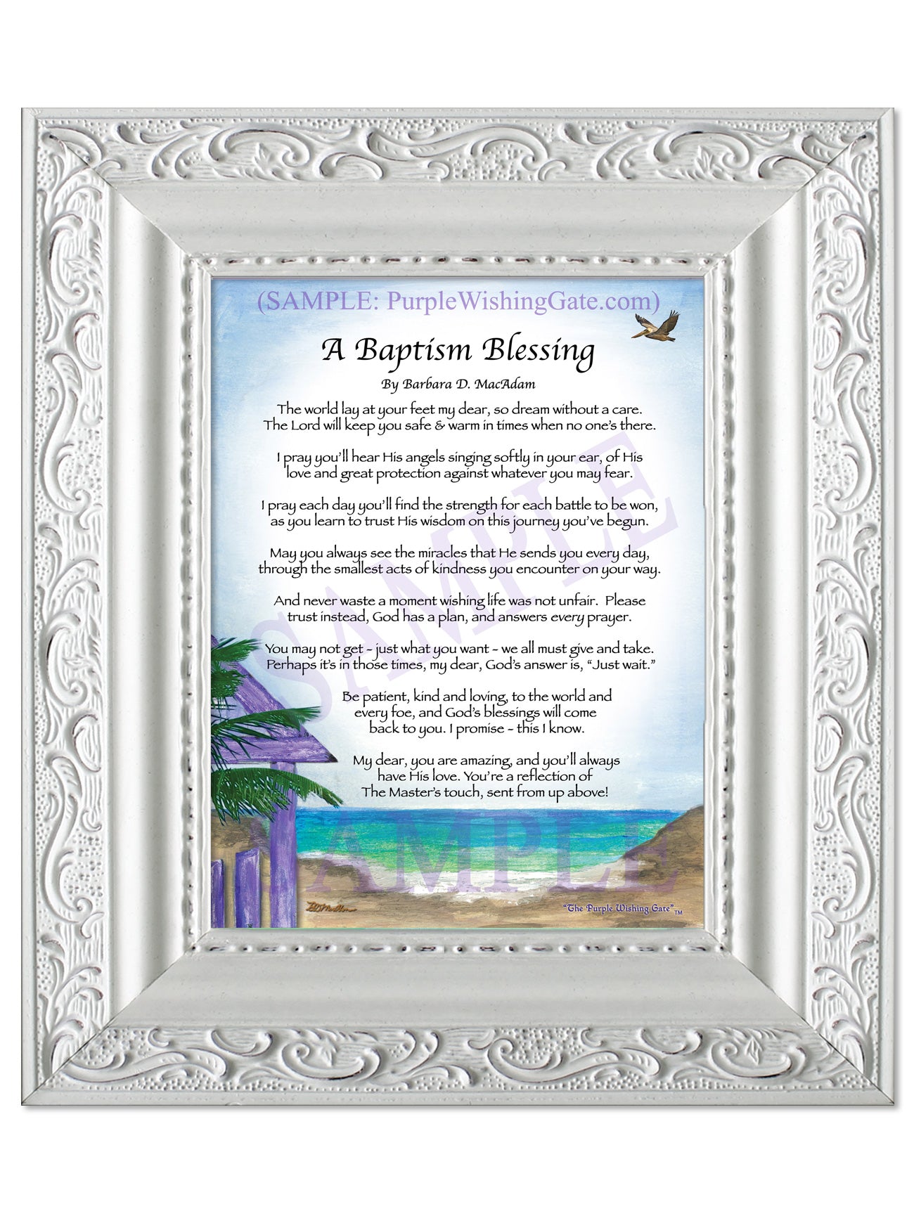 A Baptism Blessing - Baptism Gift - PurpleWishingGate.com