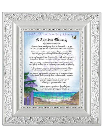 A Baptism Blessing - Baptism Gift - PurpleWishingGate.com