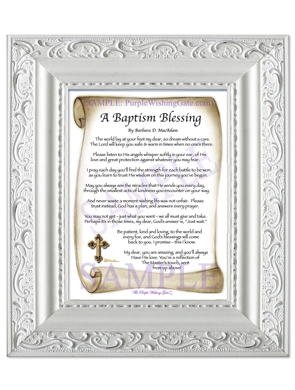 A Baptism Blessing - Baptism Gift - PurpleWishingGate.com