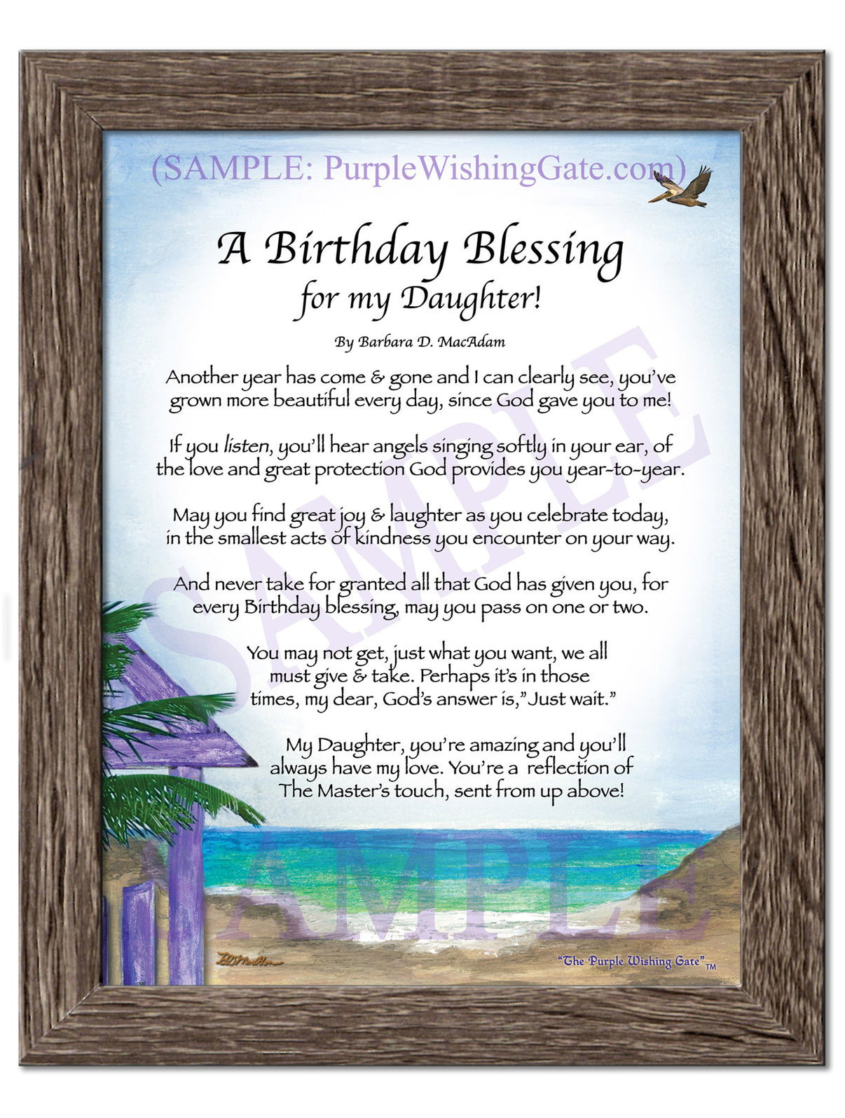 A Birthday Blessing for my Daughter! - Birthday Gift - PurpleWishingGate.com