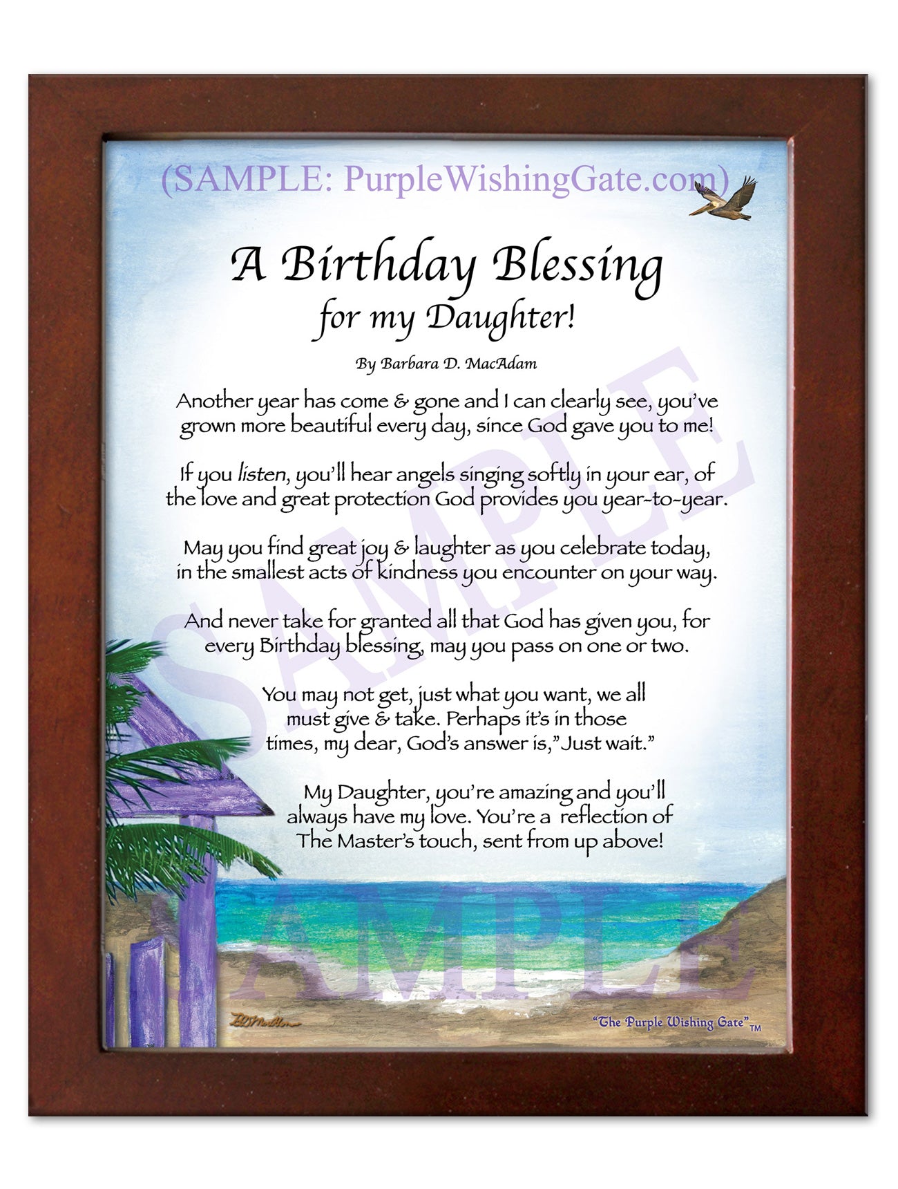 A Birthday Blessing for my Daughter! - Birthday Gift - PurpleWishingGate.com
